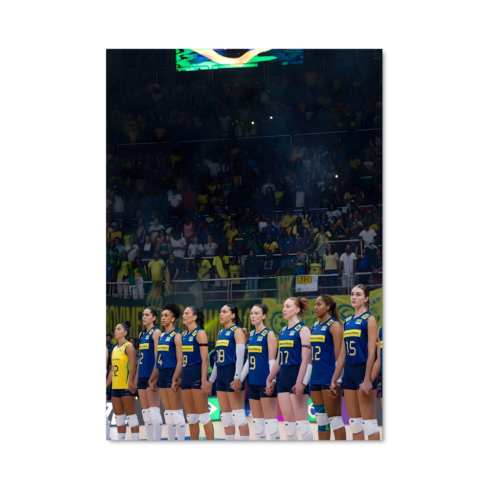 Poster Équipe Brésil en Ligne
